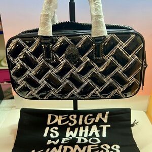 Kurt Geiger London Small Kensington Quilted Leather Duffle Bag NWOT